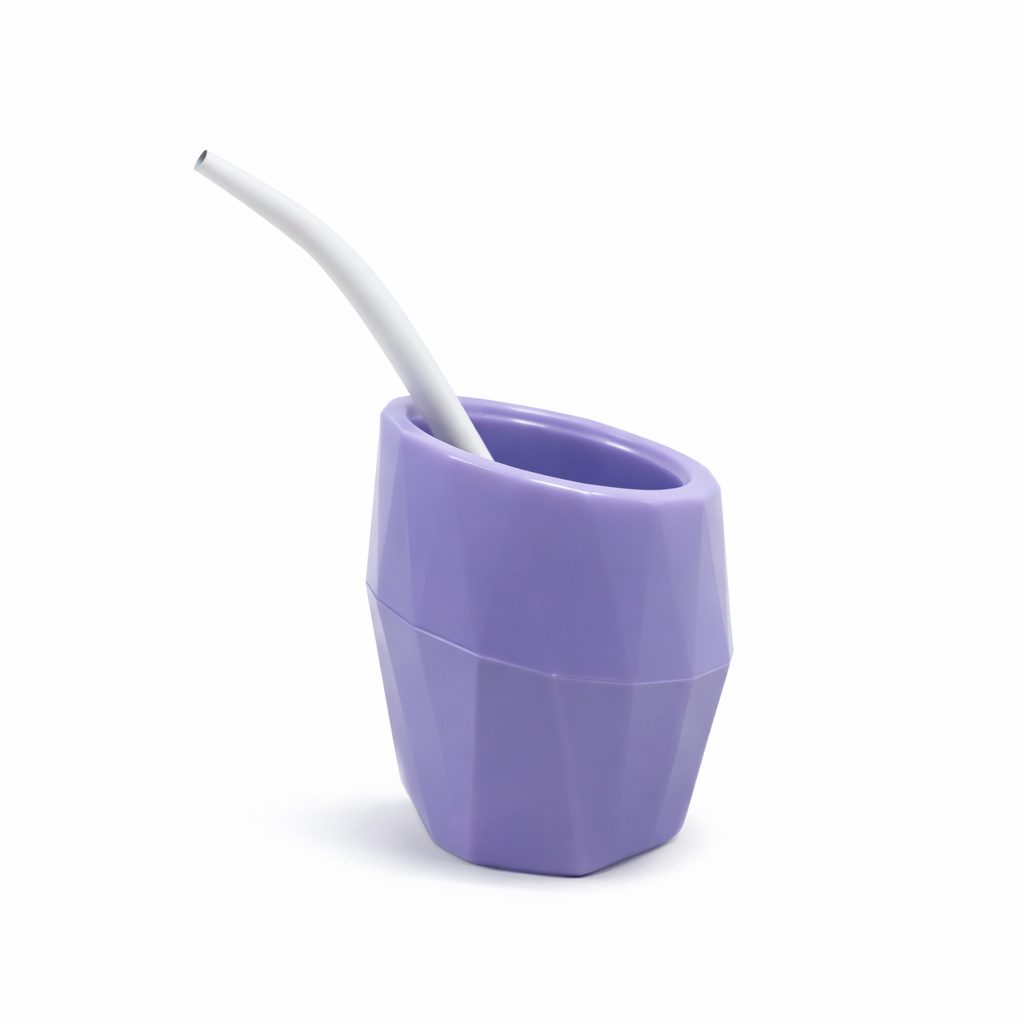 MATE PLASTICO GEOMETRICO GLAM