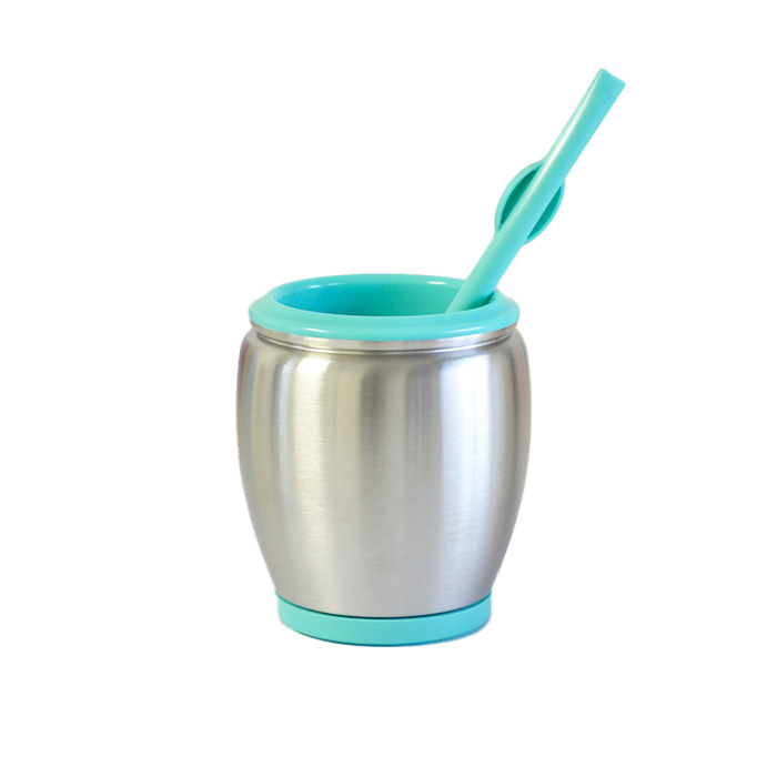 MATE ACERO CON BOMBILLA