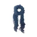 BUFANDA DE LANA TEJIDA CON VOLADOS