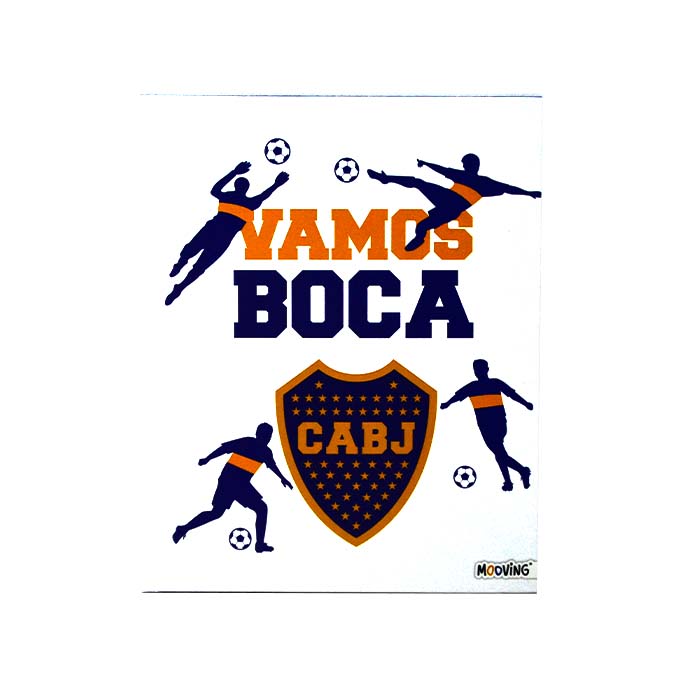 CUADERNO 19X24CM TAPA DURA 48HJS BOCA JR