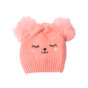 GORRO DE LANA CARA DE OSITO 