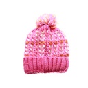 GORRO DAMA TEJIDO MULTICOLOR CON POMPON