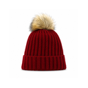 GORRO DE LANA LISO CON POMPON