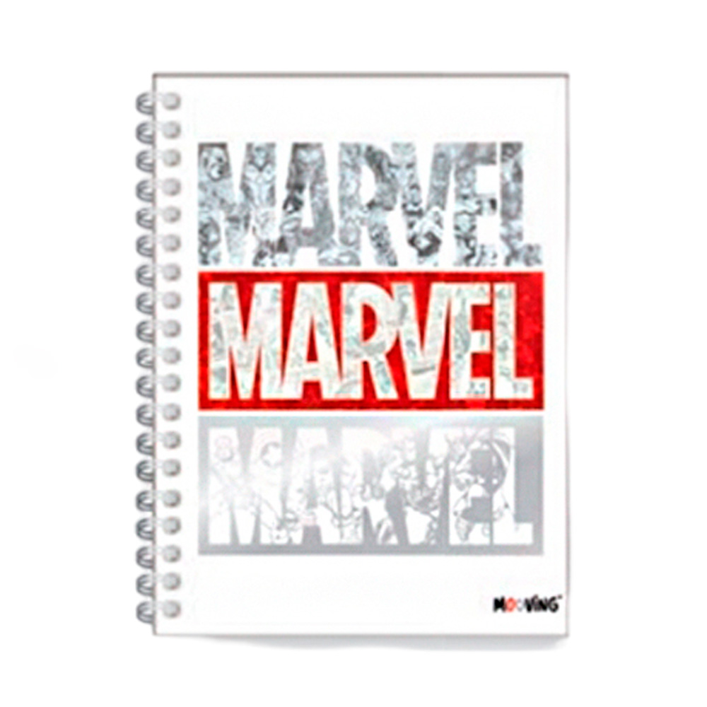 CUADERNO 16X21 ESPIRAL TAPA DURA 80HJS MARVEL