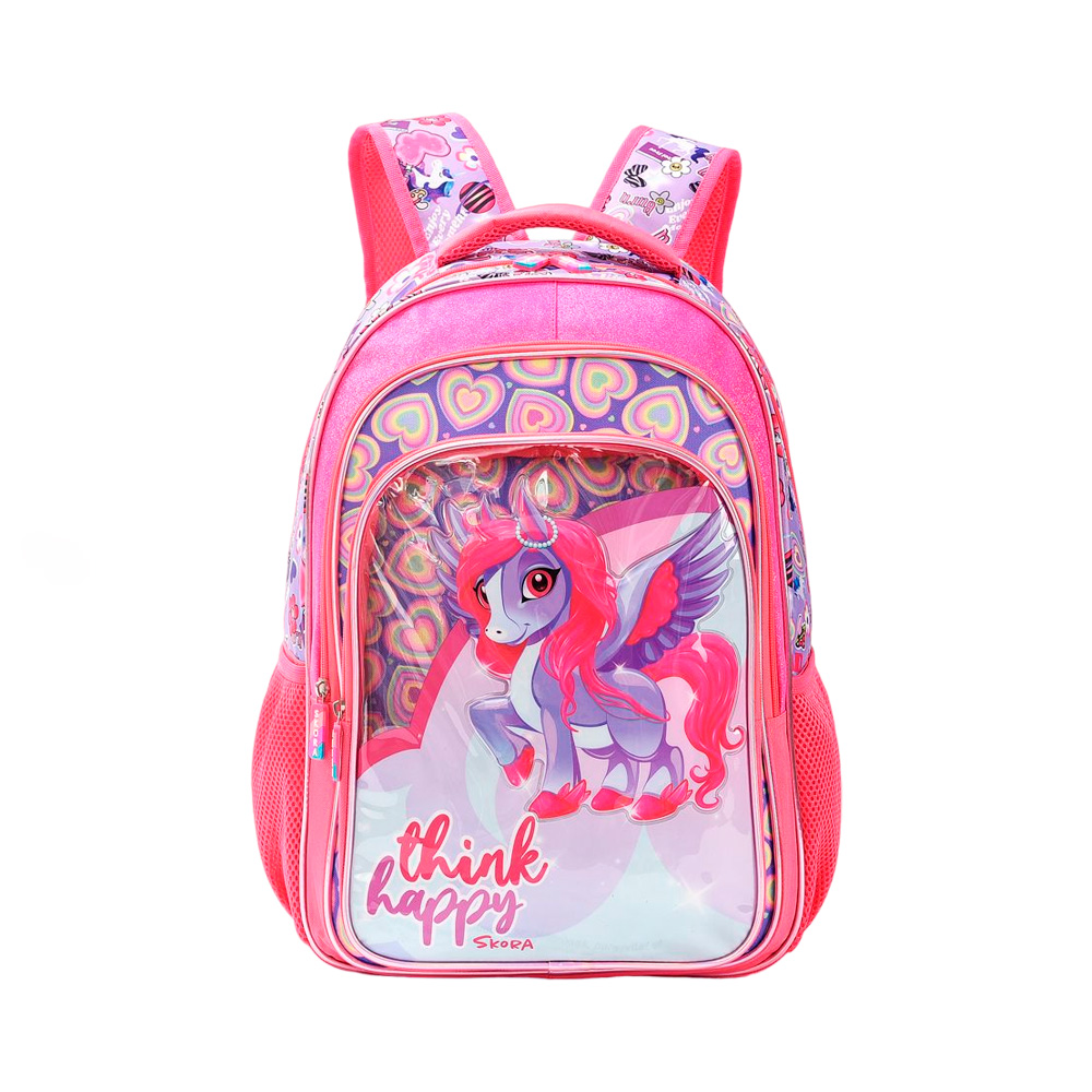MOCHILA 18" PINK UNICORNIO