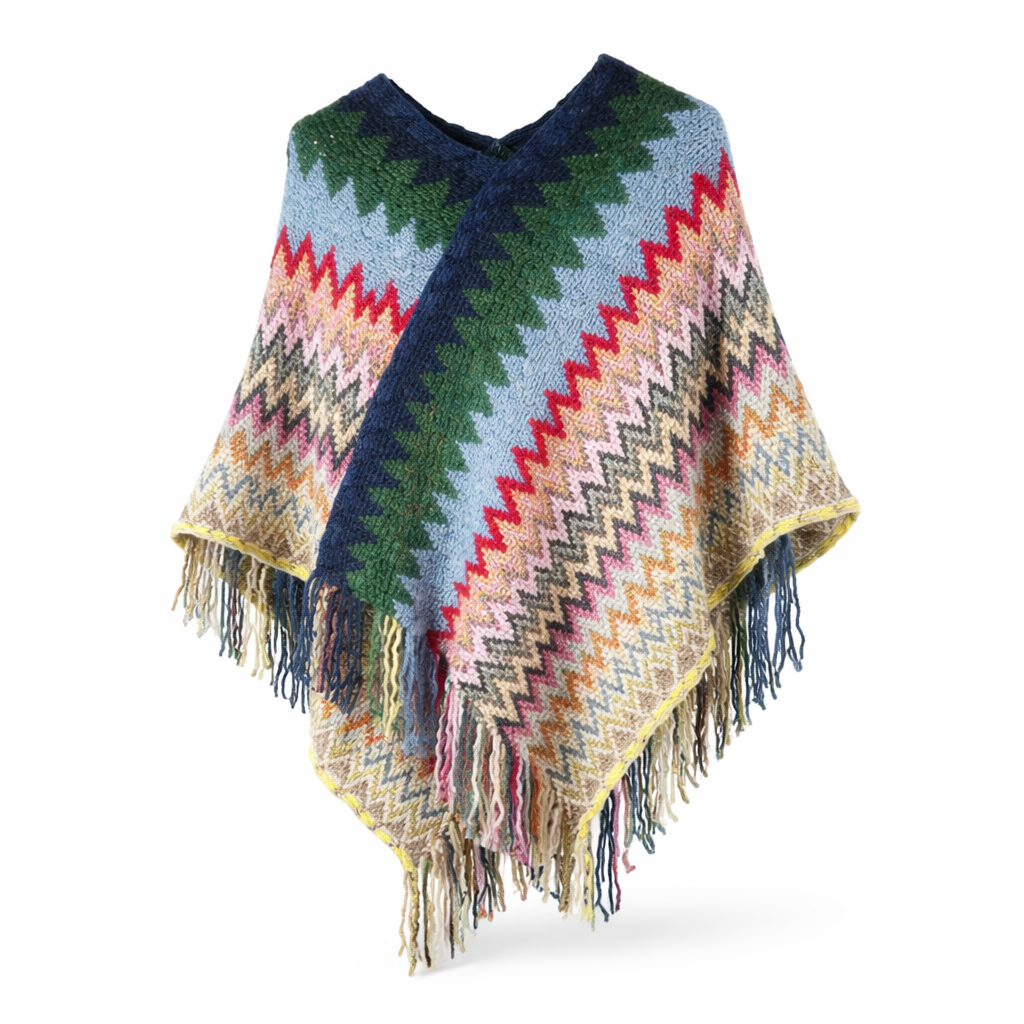 MANTON TIPO PONCHO GUARDA TEJIDO