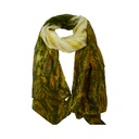 CHALINA ANCHA ESTAMPA DE BORLAS BICOLOR