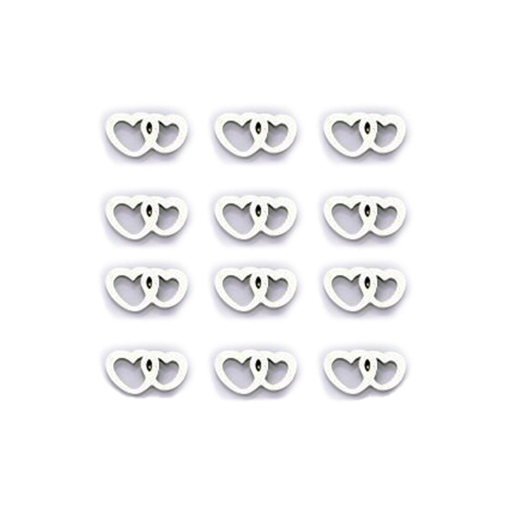 AROS ACERO CORAZON BLISTER X 12 PARES