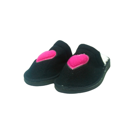 PANTUFLA ALGODON CORAZON 35-36