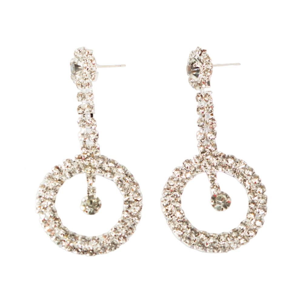 AROS CON PASANTE STRASS COLGANTES