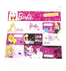ETIQUETAS AUTOADHESIVAS POR 9 UNIDADES BARBIE