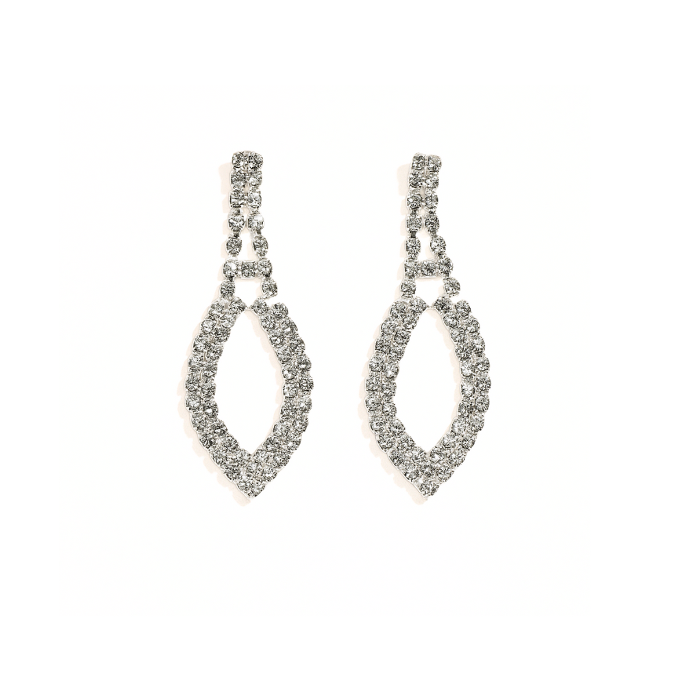 AROS COLGANTES CON STRASS GOTA