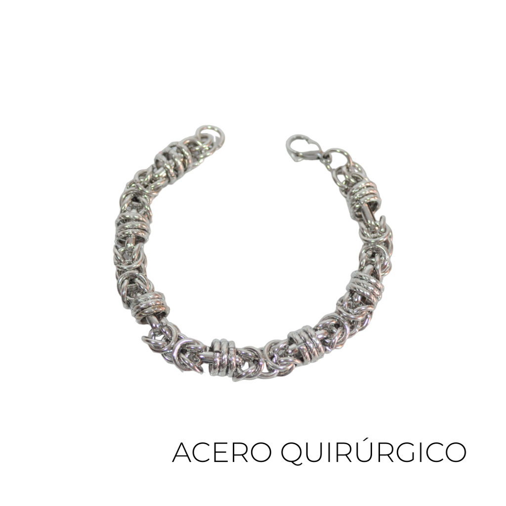 PULSERA DE ACERO QUIRURGICO CADENA