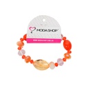 PULSERA ELASTICA CON PIEDRAS DE COLORES