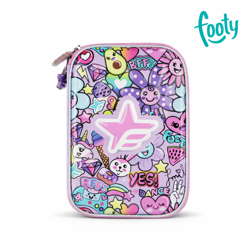 CARTUCHERA FLOWERS FOOTY