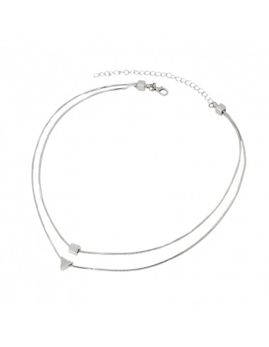 COLLAR DOBLE CON DIJE CUADRADO