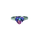 ANILLO ACERO PIEDRA CORAZON
