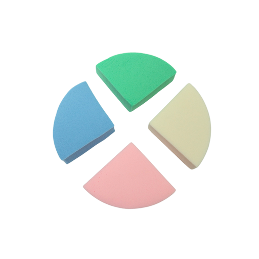 ESPONJA DE MAQUILLAJE X4 COLORES