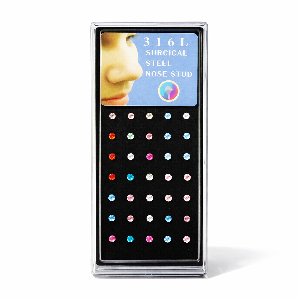 PIERCING CURVO COLOR DE NARIZ