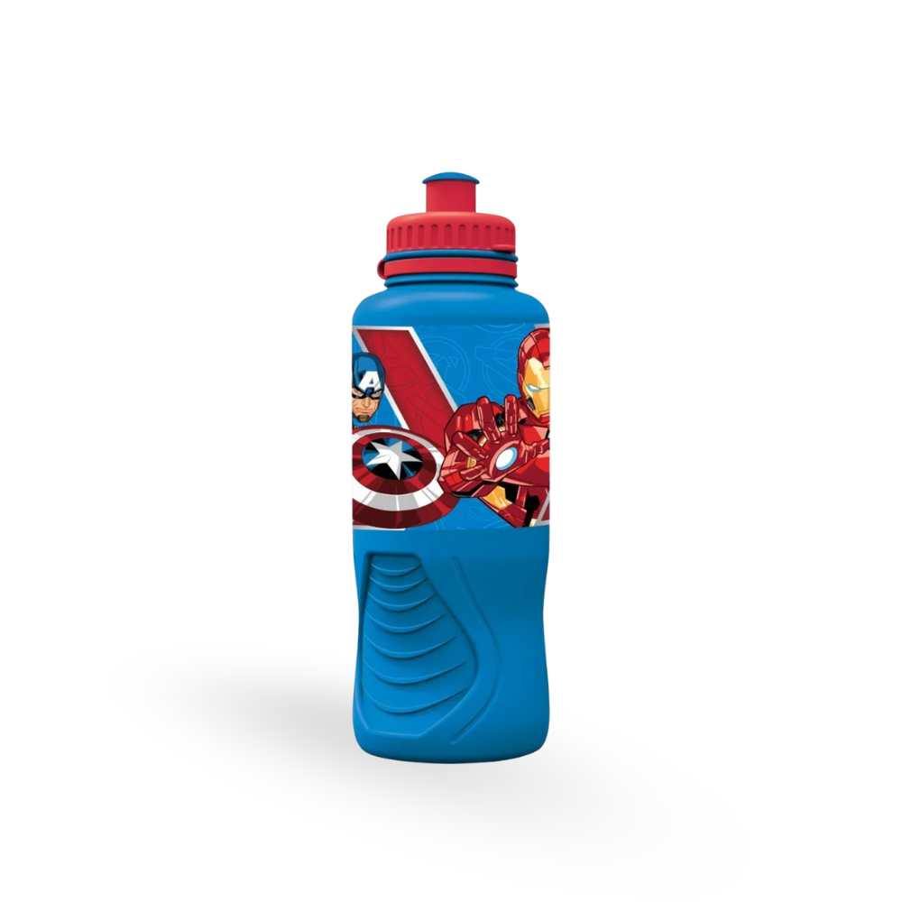 BOTELLA CON PICO BEBEDOR AVENGERS