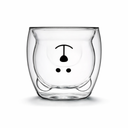 VASO DE VIDRIO DOBLE PARED OSO