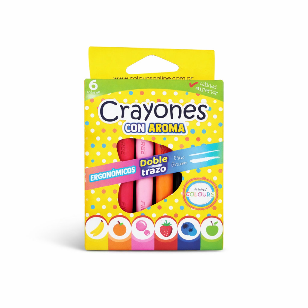 CAJA DE CRAYONES CON AROMA X6