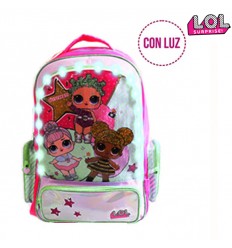MOCHILA 16" CON LUZ LED LOL