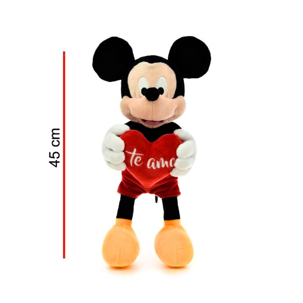 PELUCHE MICKEY 45CM CON CORAZON