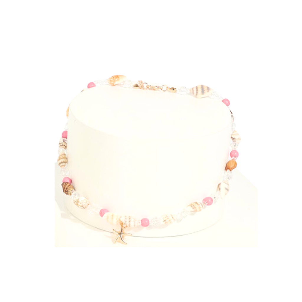 COLLAR MAR PERLAS ROSADAS