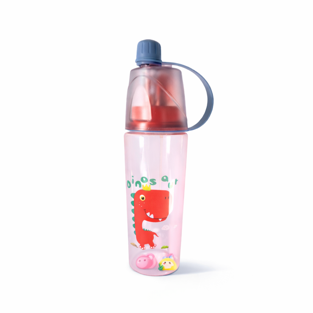 BOTELLA DINOSAURIO CON APLIQUES