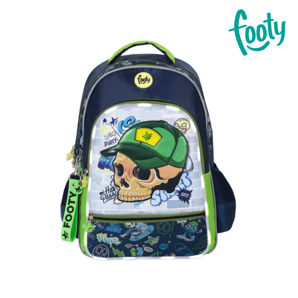 MOCHILA 18" CALAVERA FOOTY