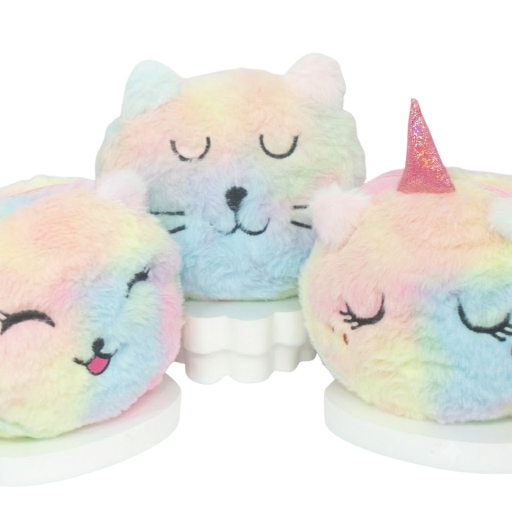 CARTERA PELUCHE  UNICORNIO