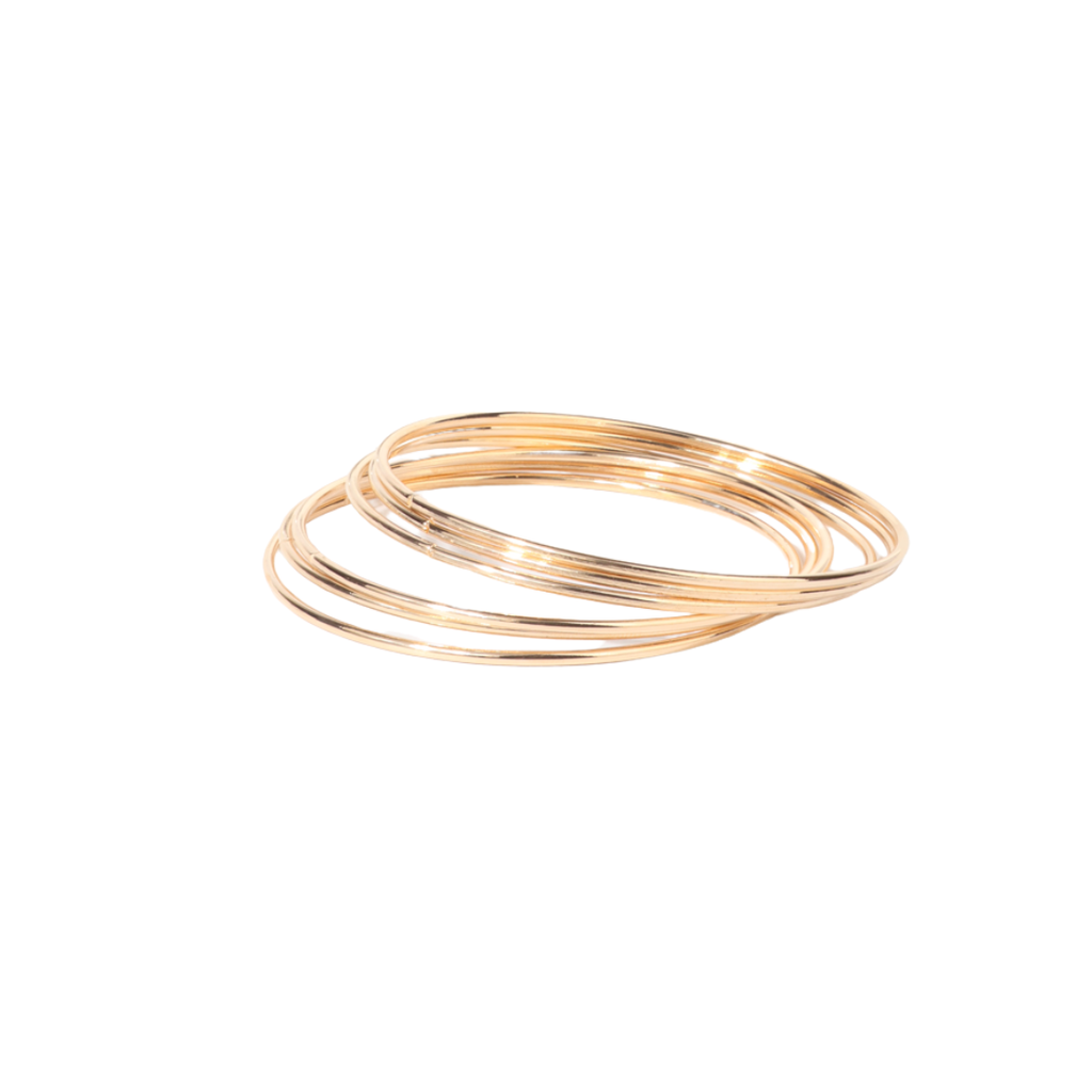 PULSERA DORADA Y PLATEADA X6