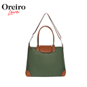 CARTERA LAS OREIRO CON CORREA Y DETALLES EN MARRON