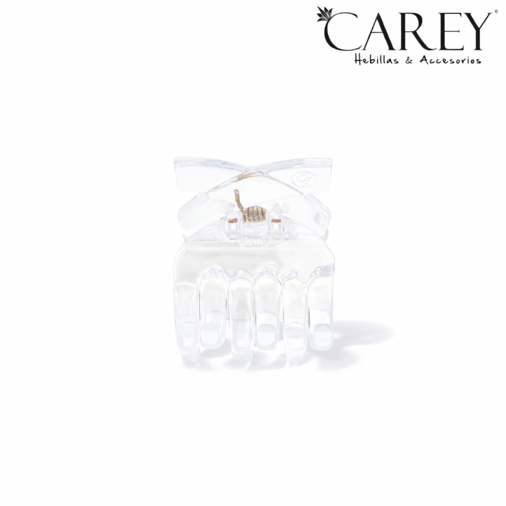 BROCHE PINZA TRANSPARENTE CAREY