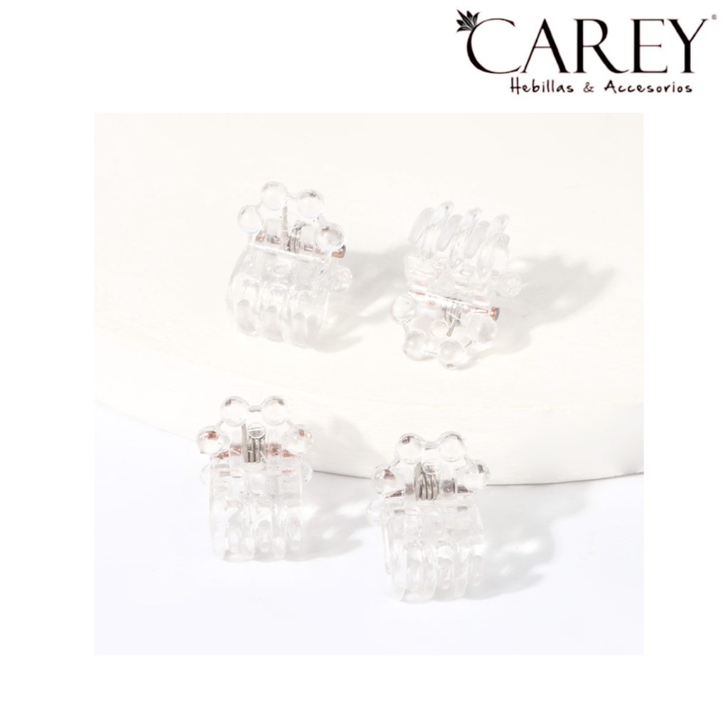 BROCHE CAREY MINI TRANSPARENTE