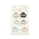 SET BROCHES CON GLITTER X6 UNIDADES
