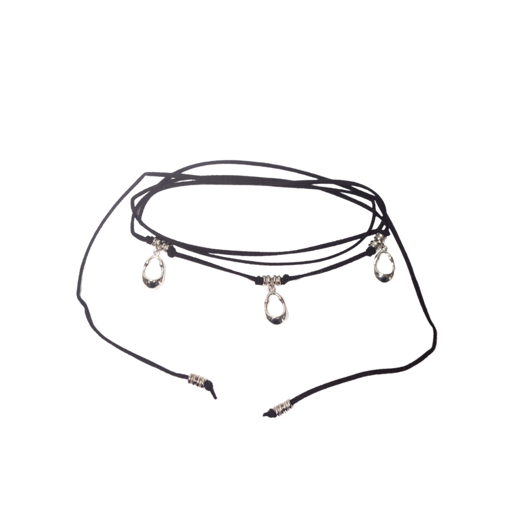 COLLAR CHOKER CON TRIPLE DIJE OVALADO