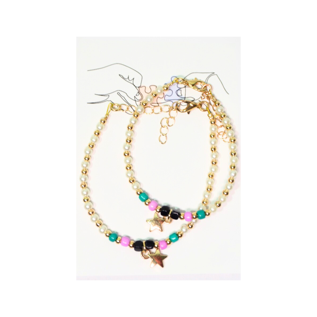 PULSERAS PARA COMPARTIR DIJE ESTRELLA