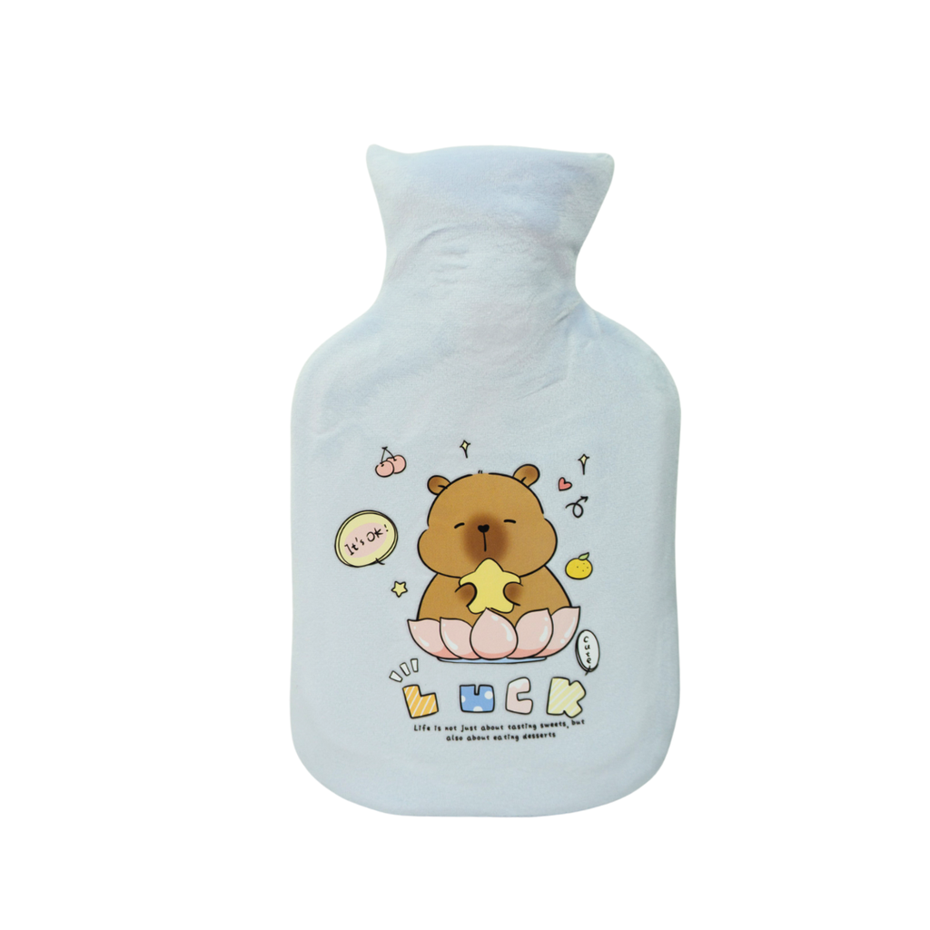 BOLSA DE AGUA CALIENTE ESTAMPADO DE CAPIBARA