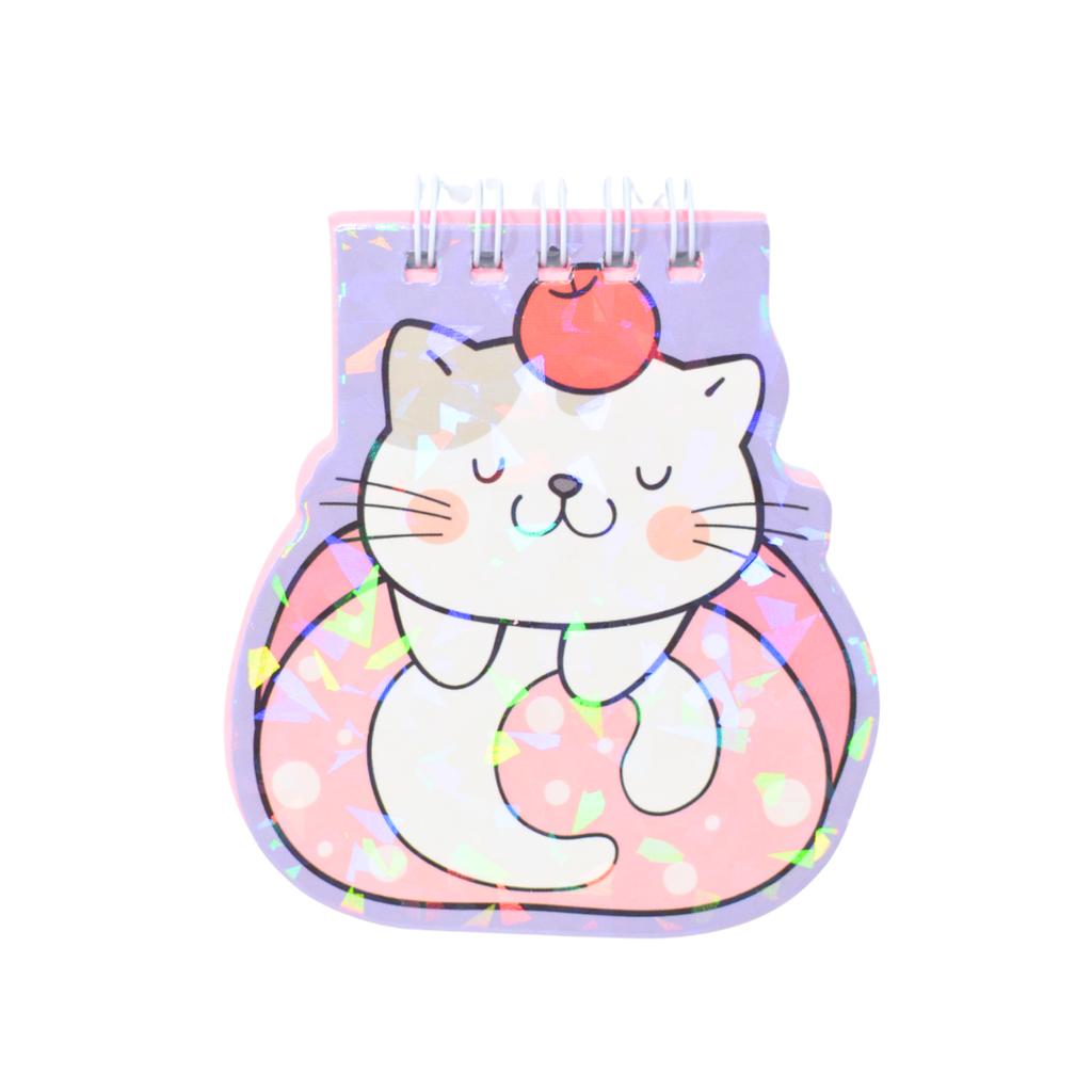 LIBRETA MINI GATOS CON POSTRE