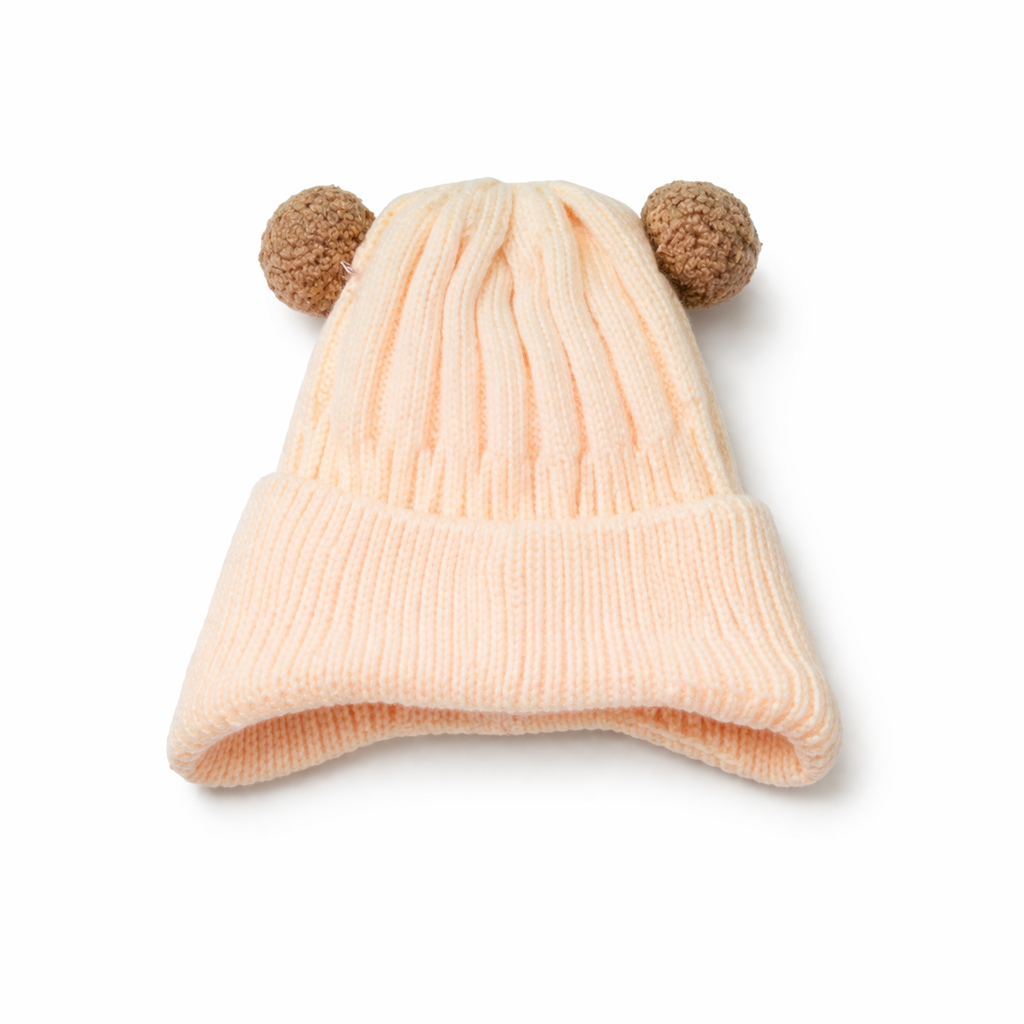 GORRO INFANTIL POMPON DOBLE