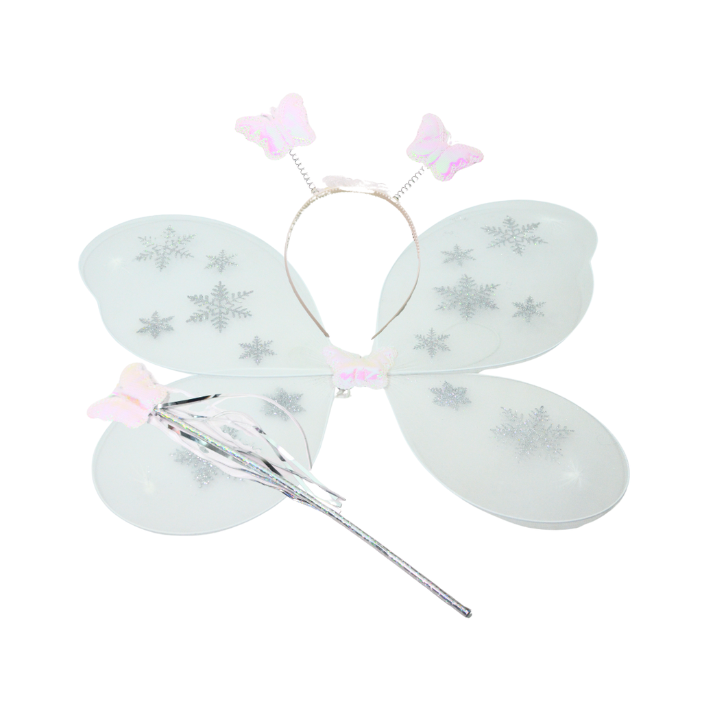 SET ALAS VINCHA Y VARITA  DE MARIPOSA