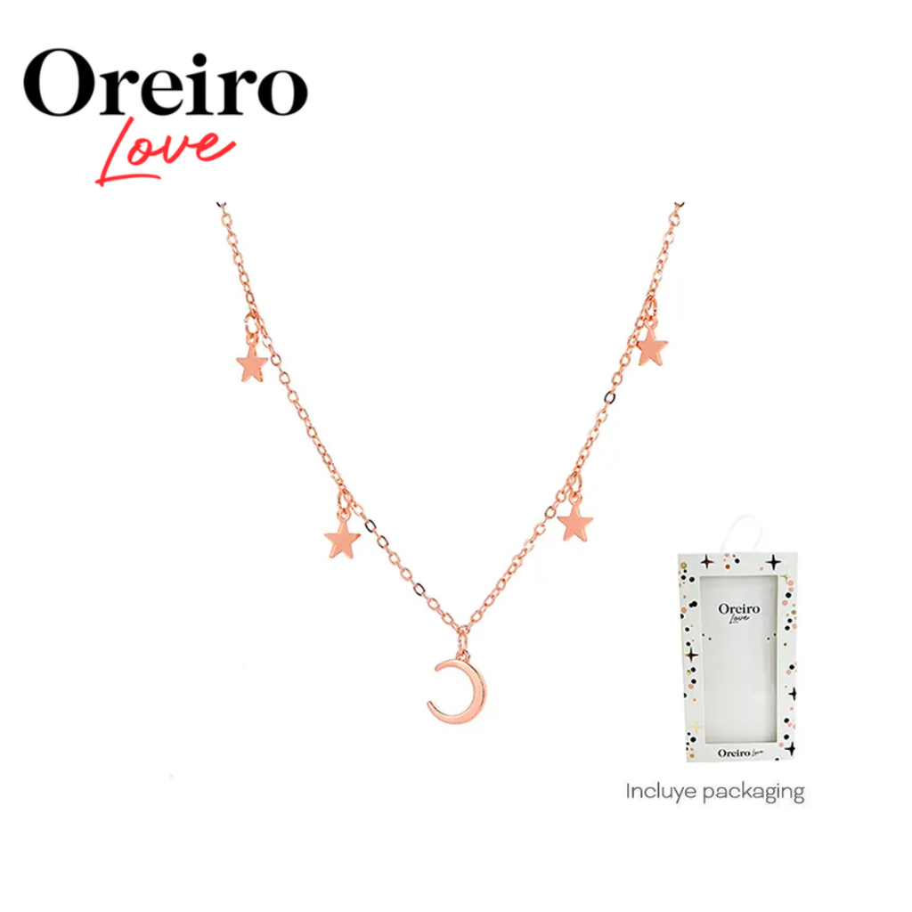 COLLAR LAS OREIRO LUNA Y ESTRELLAS CON PACKAGING