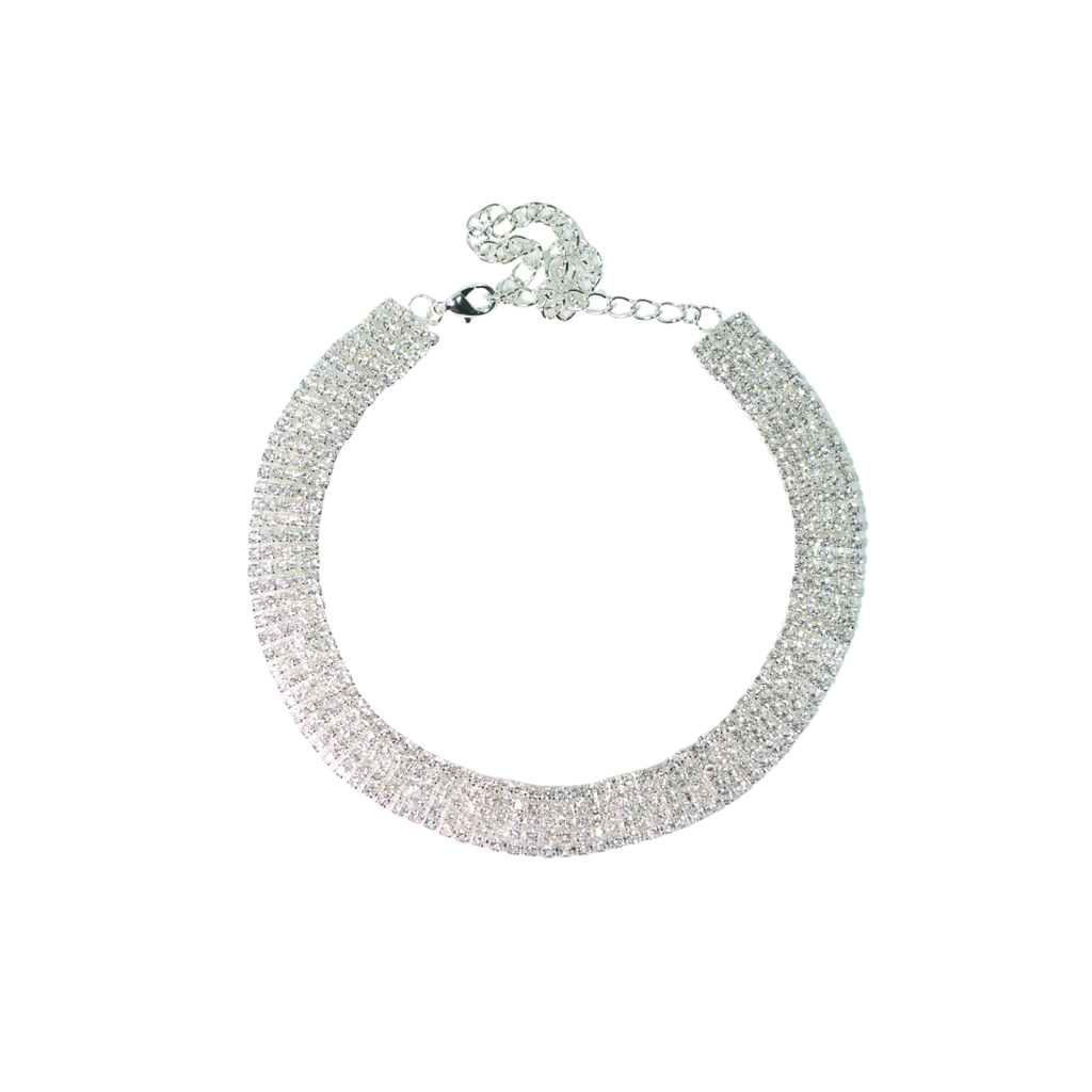 COLLAR CHOKER ANCHO STRASS