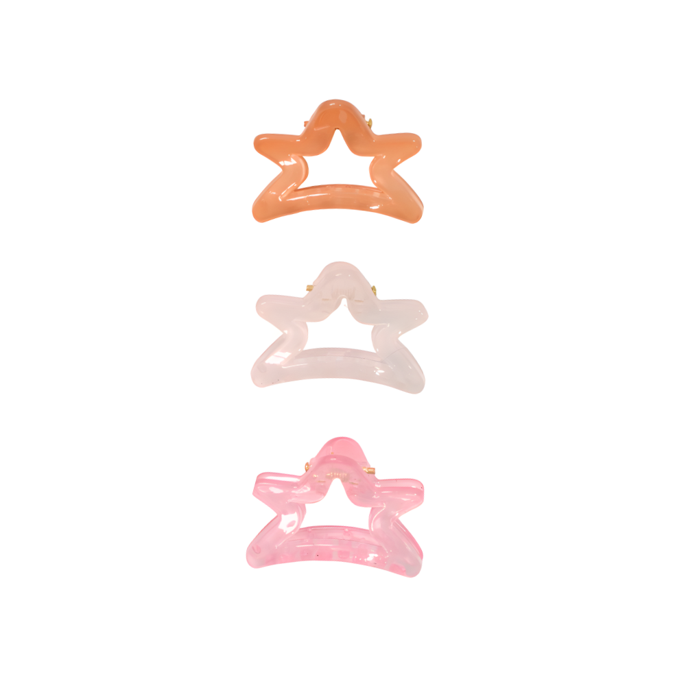 SET BROCHE PINZA DE ESTRELLA X3