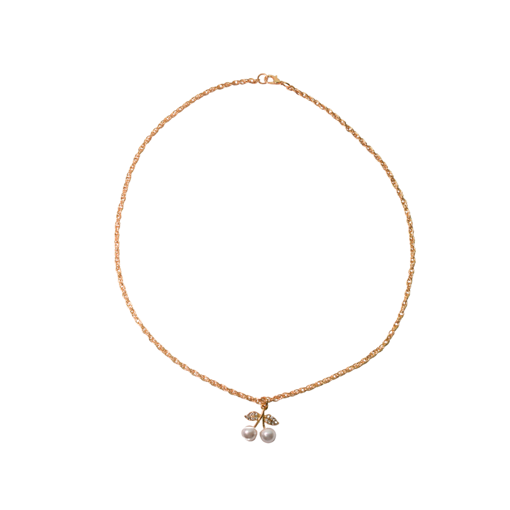 COLLAR DORADO CON DIJE CHERRY
