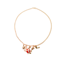COLLAR DORADO CON DIJES DE MAR