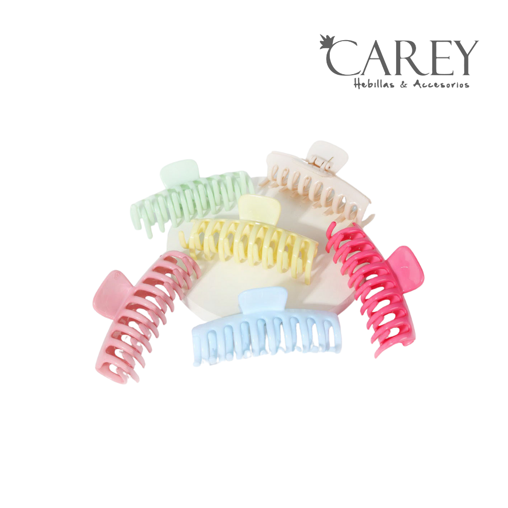 PINZA BROCHE CAREY GRANDE CON DIENTES