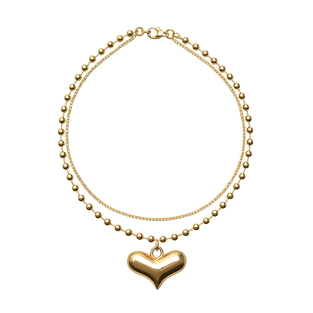 COLLAR DIJE GRANDE DE CORAZON